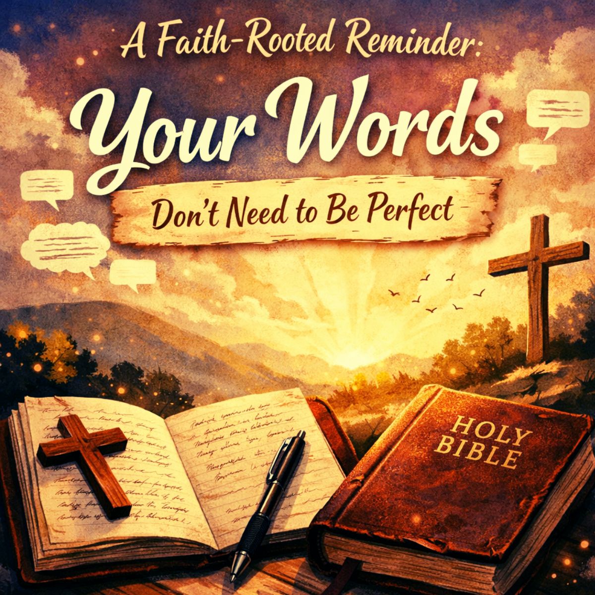 words don't need to be perfect